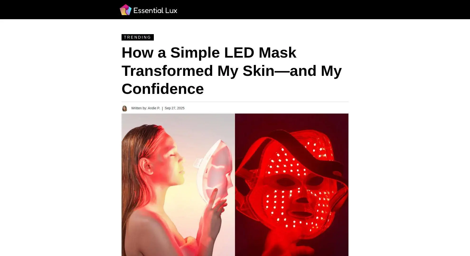Red Light Therapy Mask
